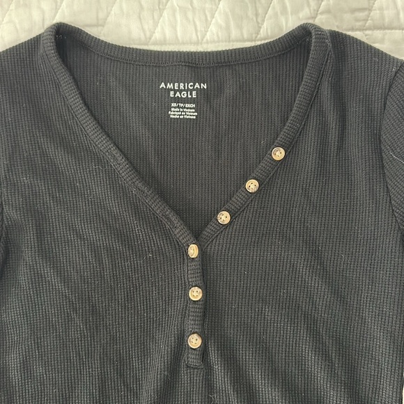 American Eagle Long Sleeve Henley - Picture 2 of 2